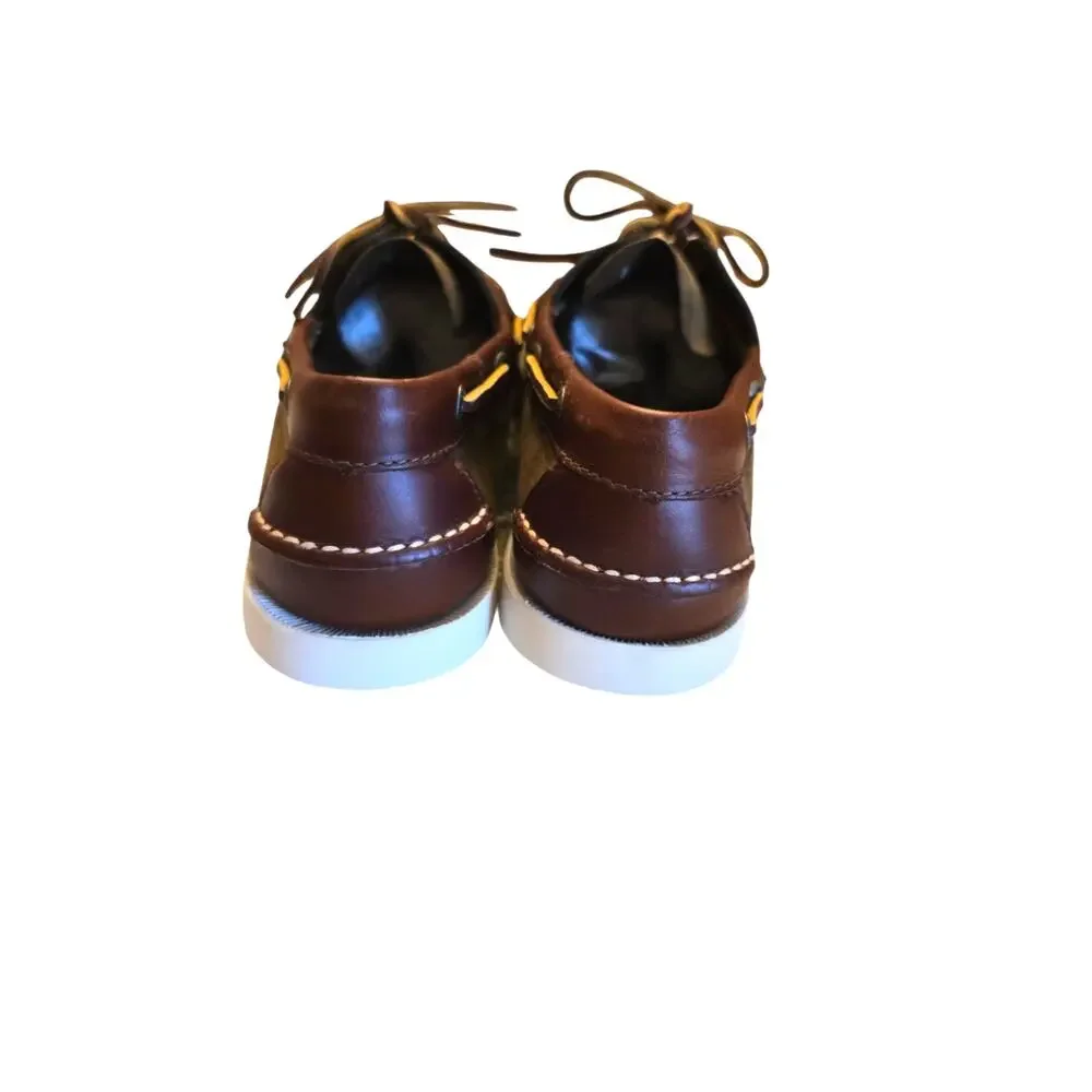 L.L. Bean Leather and Suede 2 Tone Boat Shoes Men's Size 8